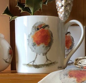 Ceramic Mug - A Curious Wee Robin