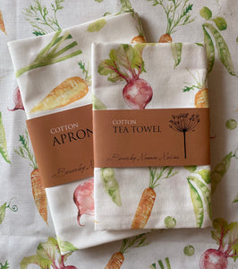 Adult Apron and tea towel set - Grow your own