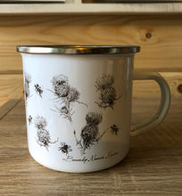 Load image into Gallery viewer, Enamel Mug - The Thistle &amp; The Bee