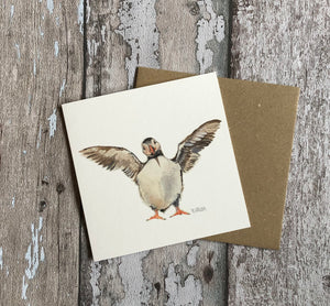 Greeting Card - Standing Puffin