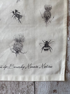 Tea Towel - The thistle & the bee